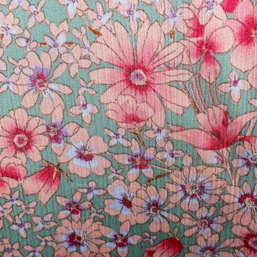 Monteau Floral Maxi Dress in Pink and Green - Picture 9 of 9